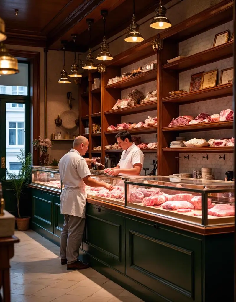 Intérieur de notre boucherie